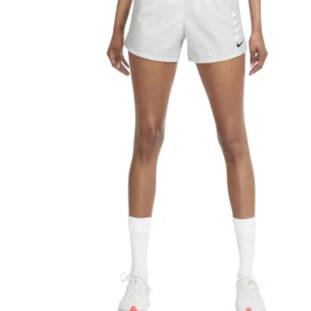 Nike Women's White and Grey Shorts